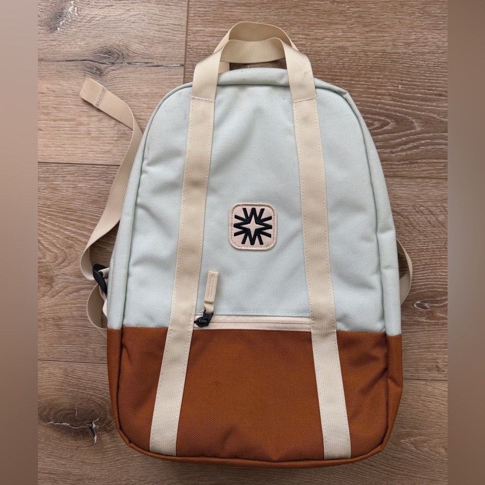 Stylish Two-Tone Backpack - image 1